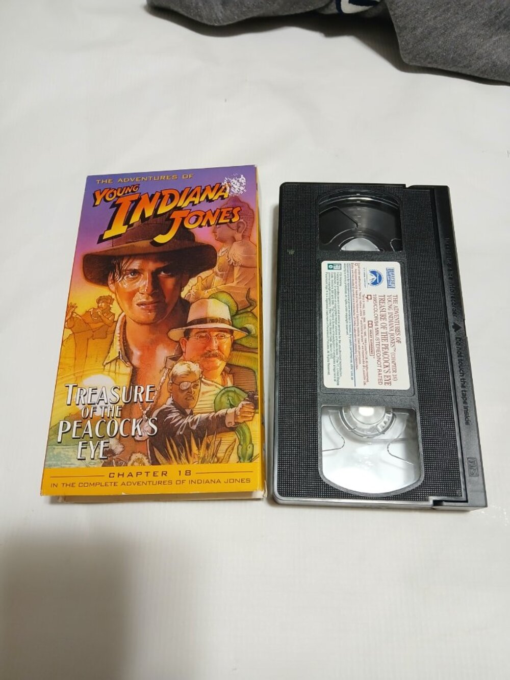 Adventures of Young Indiana Jones Treasure of the Peacock's Eye VHS Sean Patrick